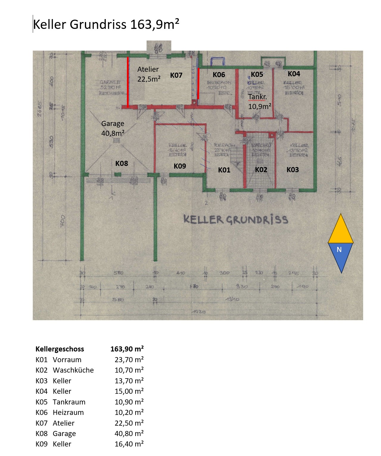 K 00 Grundriss